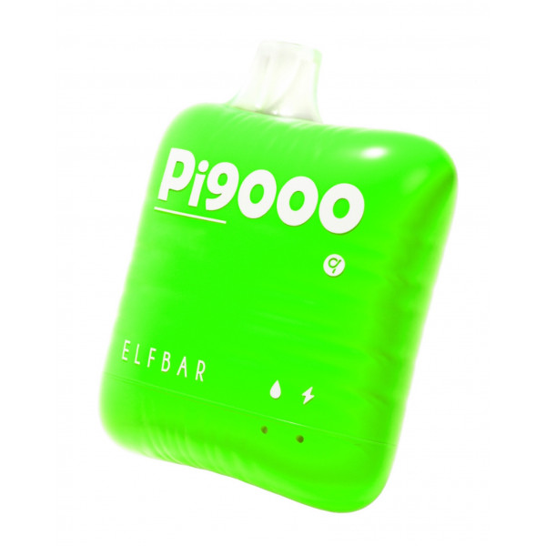 Купить Одноразовая Вейп ELFBAR PI 9000 GREEN APPLE- Зеленое Яблоко