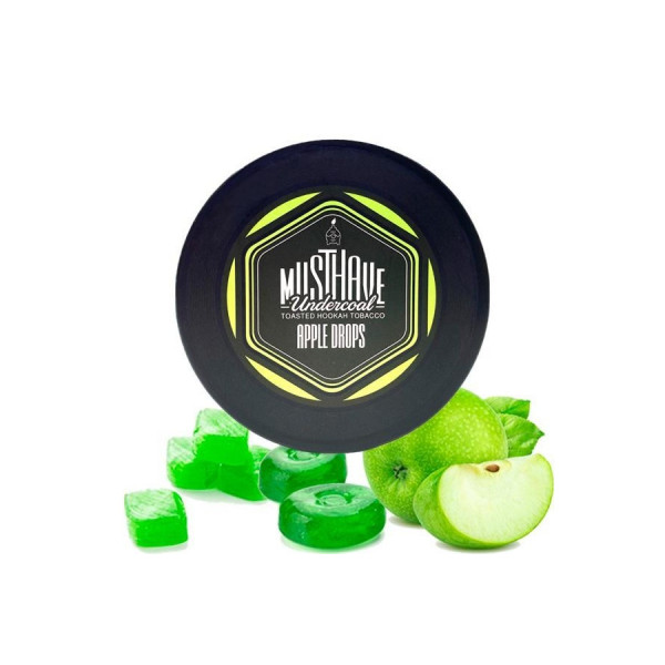 ТАБАК ДЛЯ КАЛЬЯНА MUST HAVE APPLE DROPS (МАСТХЕВ ЯБЛОЧНЫЕ ЛЕДЕНЦЫ) 25Г